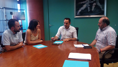 Los empresarios deportivos visitan al Secretario de la Junta Andalucía