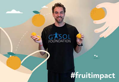 La Gasol Foundation promueve el consumo de fruta entre los niños