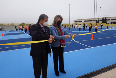 Villanueva de la Cañada inauguró su pista del CEIPSO Padre Garralda